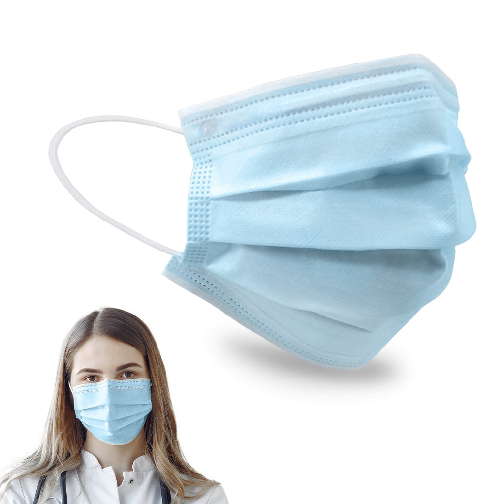 ECOGUARD ASTM Level 3 Surgical Face Mask, Made in Blue (50 Packs) – FriCARE